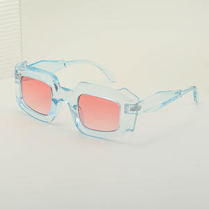 Lunettes de soleil carrées style Y2K punk européen-américain pour femmes, protection UV400, PC noir, protection solaire extérieure - Product Image 4