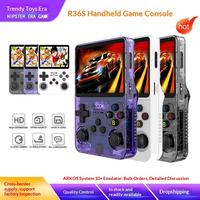 Console de jeu portable rétro R36S, écran 3,5 pouces, lecteur de jeux vidéo portable, console de jeu rétro classique, entrepôt local US/UK