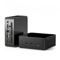 Mini PC R5 AMD Ryzen 5 5600H DDR4 3200MHz 16 Go de RAM 512 Go SSD M.2 2280 NVMe Wifi6 BT5.3 PCIE3.0 Ordinateur de jeu, de bureau et DIY
