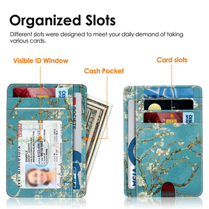 <span class=keywords><strong>Portefeuille</strong></span> intelligent RFID en cuir PU de gros, avec mini porte-cartes, pour hommes, idéal pour les cartes de visite - Product Image 6