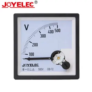 AC 0-450V 250V 300V 500V OG Panel Volt Tegangan Meter Voltmeter Gauge OB-72 72*72 Mm