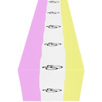 Chemin de table personnalisé arc-en-ciel gay avec motif scintillant, idéal pour la mise en scène de la table de cuisine et la décoration de fêtes à thème maison