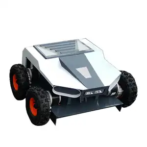 Tondeuse à gazon électrique télécommandée avec roue 4x4 pour usage domestique 4WD Batterie RC Robot coupe-herbe