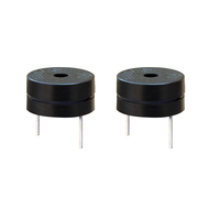 HYDZ 12V Tombol Buzzer Fungsional Desain Magnetik Ukuran 12*12*6mm Kebisingan 85dB Model HYE1206 Frekuensi 2000-2600Hz Natal
