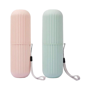 Porte-brosse à dents portable en deux parties, durable, moderne, <span class=keywords><strong>vert</strong></span>, rose, blanc, en plastique, étui <span class=keywords><strong>de</strong></span> voyage, ensembles <span class=keywords><strong>de</strong></span> <span class=keywords><strong>salle</strong></span> <span class=keywords><strong>de</strong></span> <span class=keywords><strong>bain</strong></span> pour le camping, vente en gros - Product Image 3