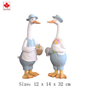 Đồ Trang Trí Để Bàn Phong Cách Nông Thôn Thiết Kế Mới Tượng Động Vật Bằng Nhựa Tượng Vịt Cặp Đôi Để Trang Trí Nhà Cửa - Product Image 2