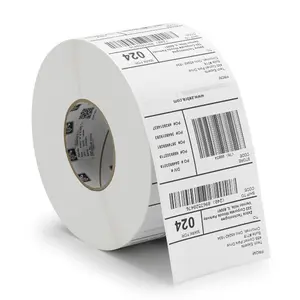 Top coated 4x6inch direct thermal blank shipping labels in low price