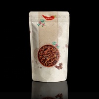 Sachet Doypack Personnalisé en Aluminium avec Fenêtre, Recyclable, Anti-humidité, Fermeture Zippée pour Aliments Secs, Assaisonnements, Conserves, Aliments pour Animaux