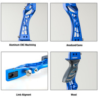 Arc recurve ILF Topoint Archery, poignée UNISON 23 pouces, poignée d'arc en aluminium CNC, arc de tir à l'arc RH et LH OEM/ODM