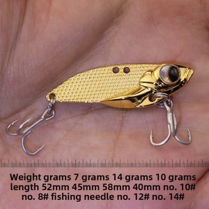 <span class=keywords><strong>Le</strong></span> Xin Yuan Esca Artificiale Rigida in Lega di Zinco, Vibrazione Bionica a Forma di Serpente Sonoro, Esca per Persico Senza Ami, Vendita all'Ingrosso - Product Image 3