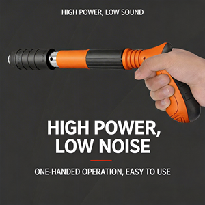 Pistolet à clous manuel orange mini, 5 vitesses réglables, avec <span class=keywords><strong>kit</strong></span> d'accessoires de 200 clous ronds pour la menuiserie, l'artisanat et la décoration - Product Image 4