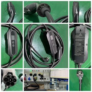 Chargeur EV portable intelligent réglable 10A-32A avec boîtier de contrôle LCD <span class=keywords><strong>et</strong></span> prise CEE 7kW GB/T pour BYD Tesla NIO - Product Image 5