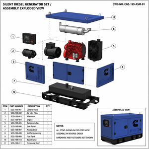 เครื่องกำเนิดไฟฟ้า Cummins Weichai 100Kw/125Kva 200Kva แบบเงียบ แบบเปิด แบบสตาร์ทอัตโนมัติ 1500 รอบต่อนาที 380v/230v - Product Image 5