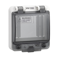 Boîte de boîtier en plastique de couverture de fenêtre étanche à prise transparente ignifuge IP67 pour électronique