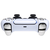 Repuesto de Botones D-pad, R1, L1, R2, L2, Gatillos y Botones Faciales en Cromo Plateado, Juego Completo para Control de PS5 BDM-030/040/050/060