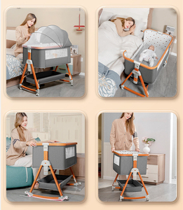 <span class=keywords><strong>Lit</strong></span> bébé pliable moderne OEM <span class=keywords><strong>Lit</strong></span> <span class=keywords><strong>Bb</strong></span> pour bébé avec hauteur réglable, berceau de voyage pour la maison et l'extérieur - Product Image 2