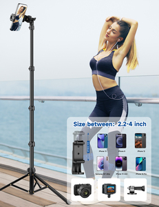 Trípode de aluminio retráctil para soporte de cámara de video en vivo TikTok para transmisión en vivo - Product Image 5