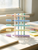 Ensemble de marqueurs surligneurs imperméables à pointe oblique personnalisée de 12 couleurs, pointe simple, pour le bureau/l'école/la promotion/les cadeaux