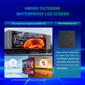 Schermo LED HBONY Silenzioso a Batteria <span class=keywords><strong>Tutto</strong></span> <span class=keywords><strong>in</strong></span> Uno per Pubblicità Mobile su Camion e Container per Eventi Notturni - Product Image 3