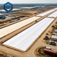 Toile non tissée blanche en PET Spunbond, barrière anti-mauvaises herbes, tissu paysager pour la construction routière au Chili