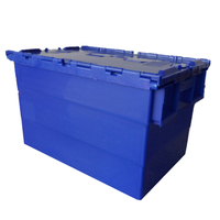 Bac de rangement en plastique pliable et empilable pour déménagement, capacité 60 kg, volume 70 L, vente en gros