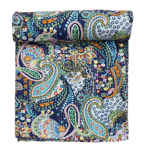 Couverture Rafraîchissante Imprimée Pastèque, Literie d'Été en Coton Patchwork, Couettes Artisanales Douces et Tendance Vert Froid - Product Image 4