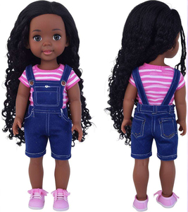 Customized Fun Black Doll 14.5-inch Baby Girl Doll with Clothes African Washable Realistic Silicone Doll Girl Toy - Product Image 3