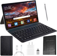 Tablet 10.1 Inch Android 10.0 Octa-Core Tablet + Toetsenbord Met 4Gb Ram 64Gb Rom, 1280*800 Ips Hd Display,4G Wifi 5MP + 8MP Camera 'S