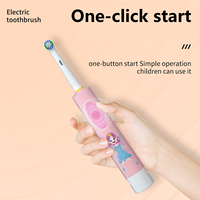 Brosse à dents électrique pour enfants personnalisée, dessin animé, poils doux, IPX7, 3 modes, blanchiment des dents, minuterie intelligente, rotative, compatible avec les têtes B Oral