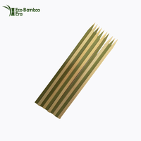 Brochettes en bambou écologiques de qualité supérieure, conformes aux normes d'exportation, avec logo personnalisé, pour usage domestique et en restaurant, couverts en bambou de haute qualité