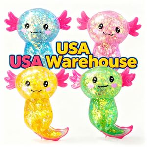 ของเล่นบีบแก้เครียดรูปซาลาแมนเดอร์ ยี่ห้อ USA Warehouse Axolotl ทำจากยางนิ่ม บีบแล้วคืนตัวช้า บรรเทาความวิตกกังวล  แบบสุ่มลาย - Product Image 4