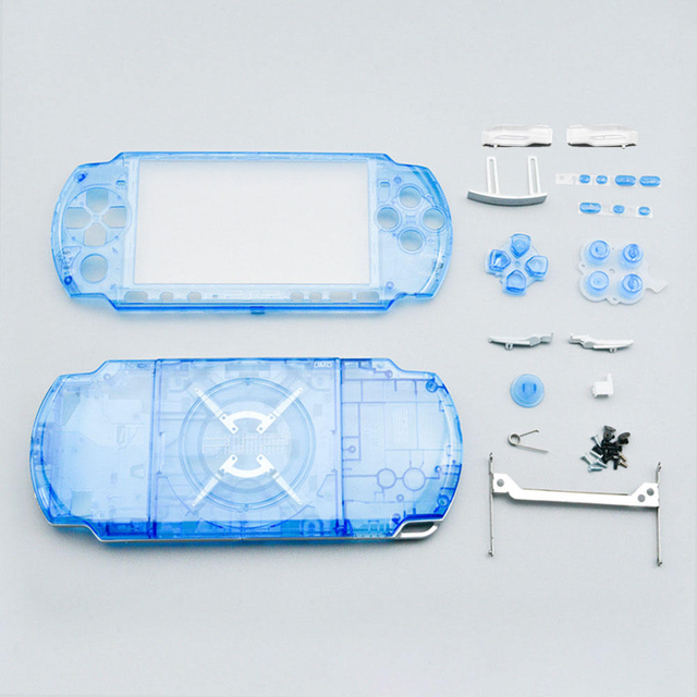High Quality Transparent Housing for PSP 3000 Full Set Replacement Shell Case with Buttons for PSP 3000 Game Accessories