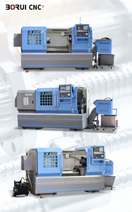 Tour CNC à lit plat universel CK6150 avec commande GSK et tourelle à quatre postes pour machines générales et préformes d'engrenages - Product Image 5