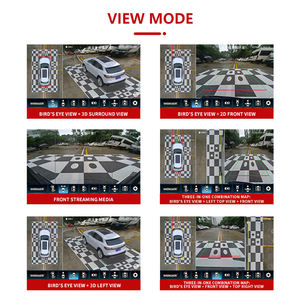 Wemaer nouveau capteur de sécurité de voiture système de vue d'oiseau 3d 360 degrés vue ronde voiture <span class=keywords><strong>Parking</strong></span> <span class=keywords><strong>Panorama</strong></span> 360 caméra pour Benz BMW - Product Image 2