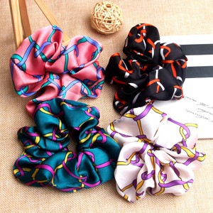 Hot Selling Korean Style Ins Colorful Silk <b>Scrunchies</b> High-end Bands Women's Accessories <b>Hair</b> Ties Wholesale - Product Image 2