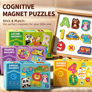 Juego de Juguetes Educativos Magnéticos con Letras y Números, Alfabeto ABC de <span class=keywords><strong>Animales</strong></span> Adorables, Rompecabezas para Refrigerador y <span class=keywords><strong>Pizarra</strong></span>, Coloridos, para Aprender a Deletrear - Product Image 5