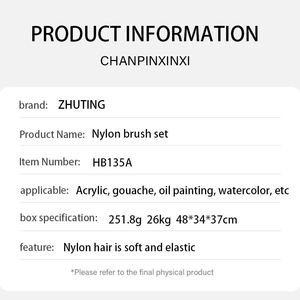 Ensemble professionnel de 17 pinceaux de <span class=keywords><strong>peinture</strong></span>, ensemble de pinceaux pour <span class=keywords><strong>peinture</strong></span> corporelle et visage pour artistes - Product Image 2