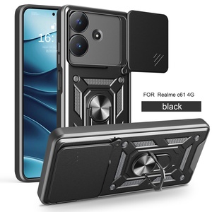 Shun Jia Realme C61 & Note60 4G coques de téléphone Armor Design TPU PC avec poignée de téléphone pour mobiles Realme 4G pour l'Inde et l'étranger - Product Image 6