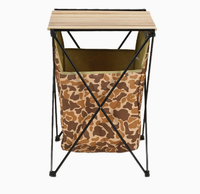 Table de camping pliable personnalisée pour l'extérieur, table de rangement, armoire de rangement, vente en gros, mobile et légère