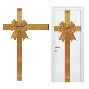 Fiocco Natalizio Personalizzato Grande per <span class=keywords><strong>Porta</strong></span> d'Ingresso, Fiocco per <span class=keywords><strong>Porta</strong></span> dell'Armadio, Fiocco Regolabile per Porte Natalizie <span class=keywords><strong>con</strong></span> Fibbia - Product Image 2