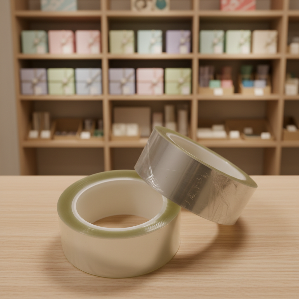 High-Temperature Double Sided Self-Adhesive PET Film Waterproof Die Cut Masking Tape Acrylic Adhesive High Adhesion Light