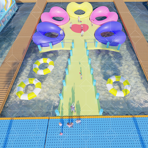 Commercieel Opblaasbaar Waterpark Met Hindernisbanen En Drijvend Strand Voor Wateractiviteiten - Product Image 6