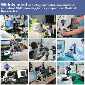 SCIENTIFIC RESEARCH INDUSTRIAL LAB ALL 4K Mono <span class=keywords><strong>Biological</strong></span> Trinocular <span class=keywords><strong>Microscope</strong></span>ビデオ録画測定用顕微鏡カメラ - Product Image 5