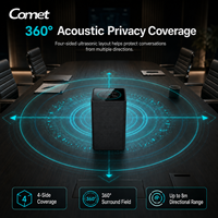 Bloqueur d'enregistrement vocal anti-espionnage RP100 PRO avec 136 capteurs pour microphone et enregistrement de réunions