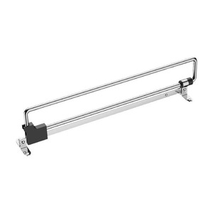 <b>Wardrobe</b> <b>Hanging</b> Rod Ceiling Mount Single Damper Track Detachable Cold Rolled Steel <b>Wardrobe</b> Hardware - Product Image 2