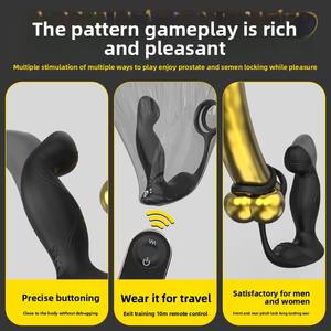 Juguete sexual para adultos Masajeador anal de próstata con control remoto para hombres y mujeres Venta directa Decoraciones navideñas - Product Image 2