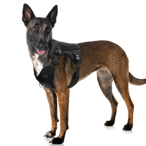 Arnés Táctico para Perro, Chaleco de Nailon Ajustable, Transpirable, Resistente al Agua, para Perros Grandes y Medianos, para Entrenamiento - Product Image 2