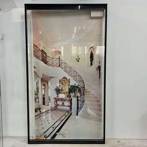 Model baru pintu hantu pintu geser tersembunyi sistem bingkai pintu kaca untuk rumah kantor - Product Image 4