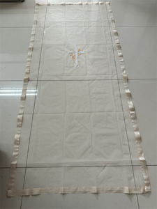 Аксессуары для гробов белая Тюлевая сетка для гробов с вышитым крестом похоронная шкатулка, покрывающая кожух для погребальных принадлежностей - Product Image 6