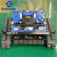 Cortadora de Césped con Orugas de Goma de Operación Sencilla, con Certificación CE y EPA, para Trabajos en el Jardín, con Control Remoto, para Campos de Golf, Robot Cortacésped Automático